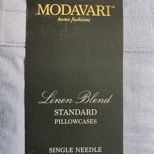 MODAVARI home fashions linen blend standard pillowcases set of four